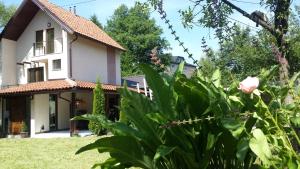 a house with a garden in front of it at Nature Villa Sarajevo in Rakovica