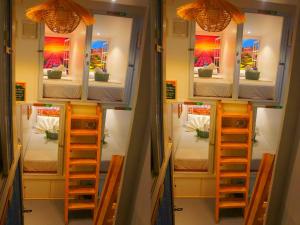 Palanda nebo palandy na pokoji v ubytování Shejoje Poshtel Hostel