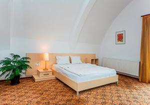Un pat sau paturi într-o cameră la AselTur Brasov