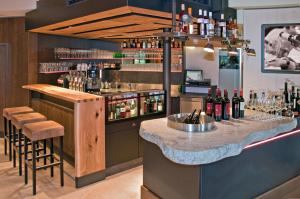 Lounge nebo bar v ubytování Gasthof - Restaurant Hubertushof