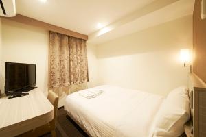 TV a/nebo společenská místnost v ubytování Sotetsu Fresa Inn Tokyo Tamachi