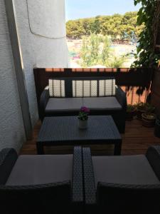 Balkón nebo terasa v ubytování Apartmani Smiljana