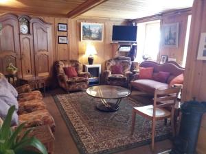 Posezení v ubytování Hôtel du Chamois