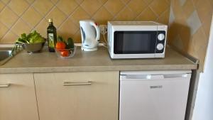 Kuchyň nebo kuchyňský kout v ubytování Apartments Krušvina