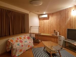TV a/nebo společenská místnost v ubytování Villa M Guesthouse