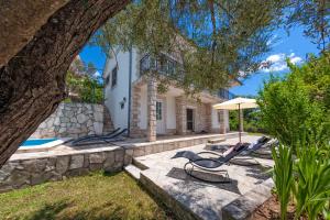 a villa with a swimming pool and a house at Olive Tree Villa in Herceg-Novi