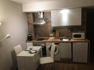 Kuchyň nebo kuchyňský kout v ubytování La Pinilla Ski Apartment