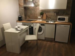 Kuchyň nebo kuchyňský kout v ubytování La Pinilla Ski Apartment