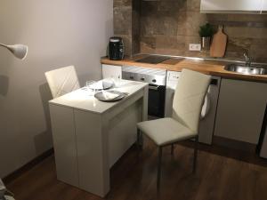 Kuchyň nebo kuchyňský kout v ubytování La Pinilla Ski Apartment