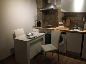 Kuchyň nebo kuchyňský kout v ubytování La Pinilla Ski Apartment