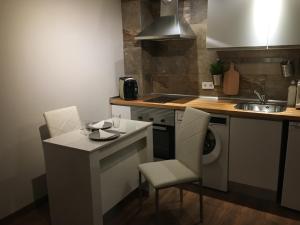 Kuchyň nebo kuchyňský kout v ubytování La Pinilla Ski Apartment