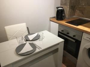 Kuchyň nebo kuchyňský kout v ubytování La Pinilla Ski Apartment