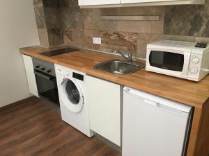 Kuchyň nebo kuchyňský kout v ubytování La Pinilla Ski Apartment