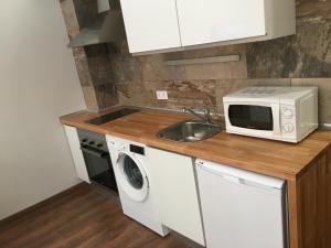 Kuchyň nebo kuchyňský kout v ubytování La Pinilla Ski Apartment