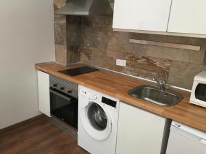 Kuchyň nebo kuchyňský kout v ubytování La Pinilla Ski Apartment
