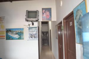 TV a/nebo společenská místnost v ubytování Hotel Clau