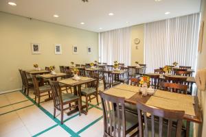 ห้องอาหารหรือที่รับประทานอาหารของ Hotel Ipanema de Sorocaba
