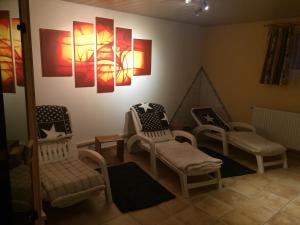 Posezení v ubytování Appartements Wacker