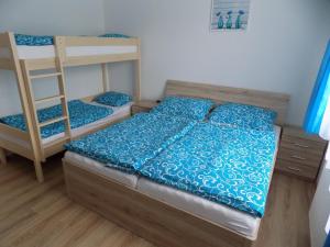 Postel nebo postele na pokoji v ubytování Holiday House Adrelot
