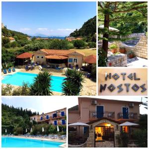 Bazén v ubytování Hotel Nostos nebo v jeho okolí