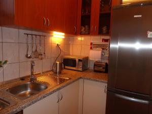 Kuchyň nebo kuchyňský kout v ubytování I & S Apartments