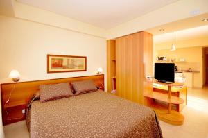 TV a/nebo společenská místnost v ubytování Orion Apartamentos