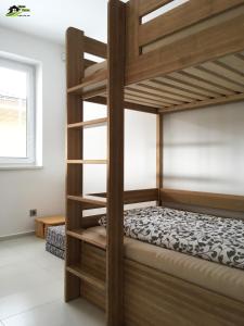 Poschodová posteľ alebo postele v izbe v ubytovaní Lipno Vision Apartments