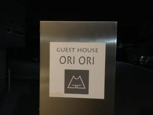 Certifikát, hodnocení, plakát nebo jiný dokument vystavený v ubytování Guesthouse ORI ORI