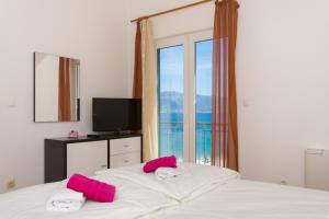 TV a/nebo společenská místnost v ubytování Guesthouse Vakans