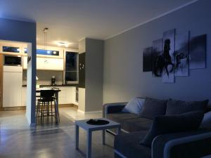Η κουζίνα ή μικρή κουζίνα στο Apartament na Ogrodach