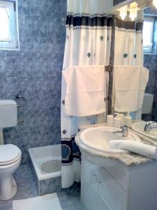 Apartmani Poljanec tesisinde bir banyo