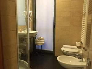 Koupelna v ubytování Hotel Villa Rosa