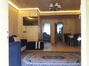 TV a/nebo společenská místnost v ubytování Ay Home Apart&bungalov