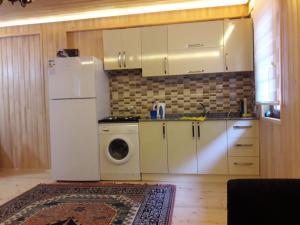 Kuchyň nebo kuchyňský kout v ubytování Ay Home Apart&bungalov