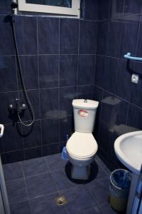 een badkamer met een toilet en een wastafel bij Saba Guest House in Ureki
