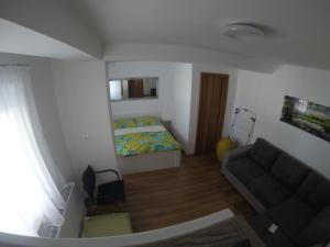 Postel nebo postele na pokoji v ubytování Mandula Apartmanok