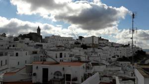 Výhľad na mesto Vejer de la Frontera alebo výhľad na mesto priamo z apartmánu