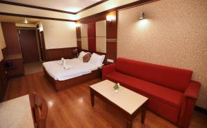 Posezení v ubytování Hotel Vishnu Palace