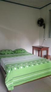 Un pat sau paturi într-o cameră la Hospedaje Eco