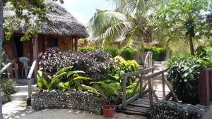 a garden with a bunch of plants and a house at Rocky Ridge Bungalows in Tanna Island