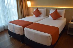Postel nebo postele na pokoji v ubytování Anarva Hotel & Spa