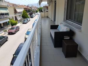 Balkón nebo terasa v ubytování Bourlis Apartments