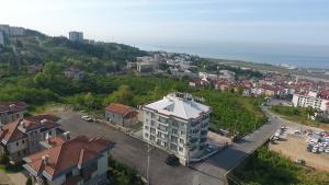 an aerial view of a building in a city at Sweet Home Suite Hotel in Trabzon