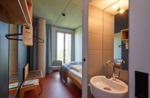 Koupelna v ubytování Hotel Rossi