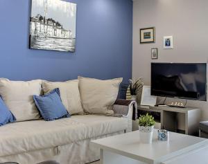 TV a/nebo společenská místnost v ubytování Apartments Petra