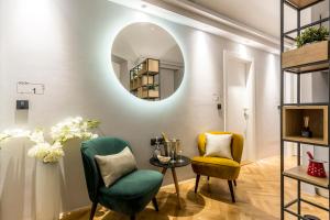 Posezení v ubytování Central Rooms Split