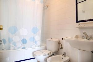 Koupelna v ubytování Hostal Victoria