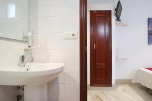 Koupelna v ubytování Hostal Victoria