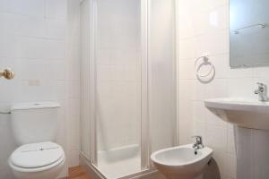 Koupelna v ubytování Hostal Victoria