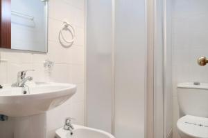 Koupelna v ubytování Hostal Victoria